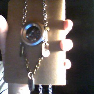 upcycled lucky watch necklace